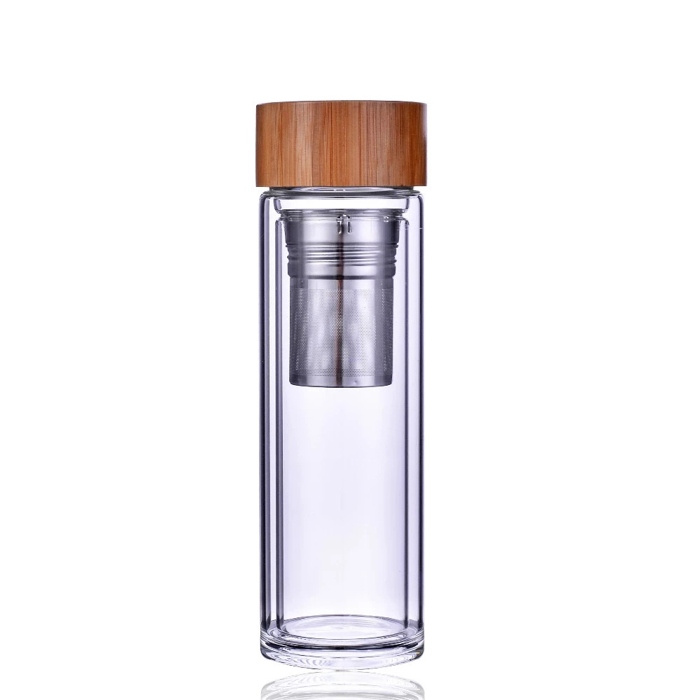 450ml double wall glass water bottle GDRR003 Ad Specialty Products