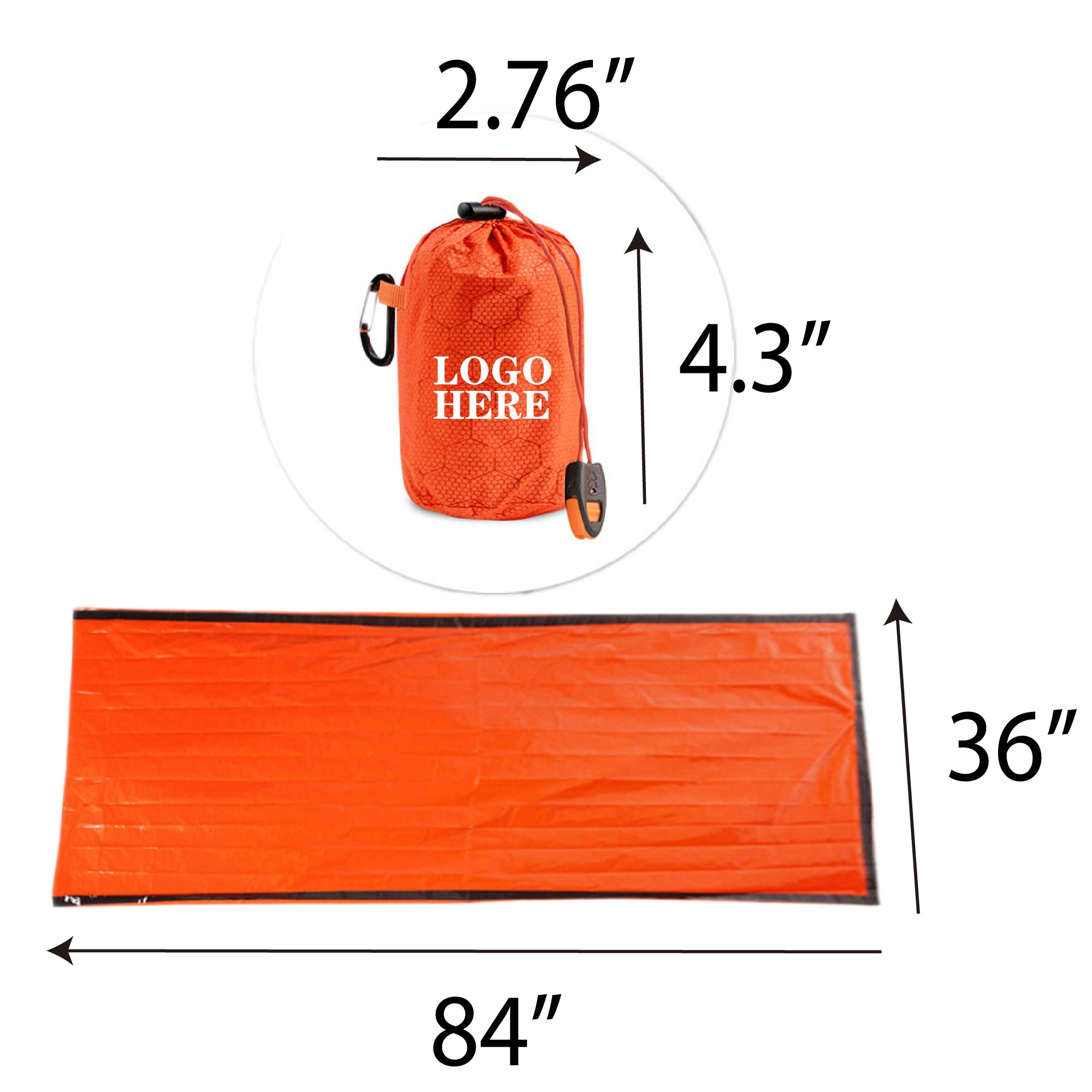 Emergency Sleeping Bag , Hook and Whistle 5