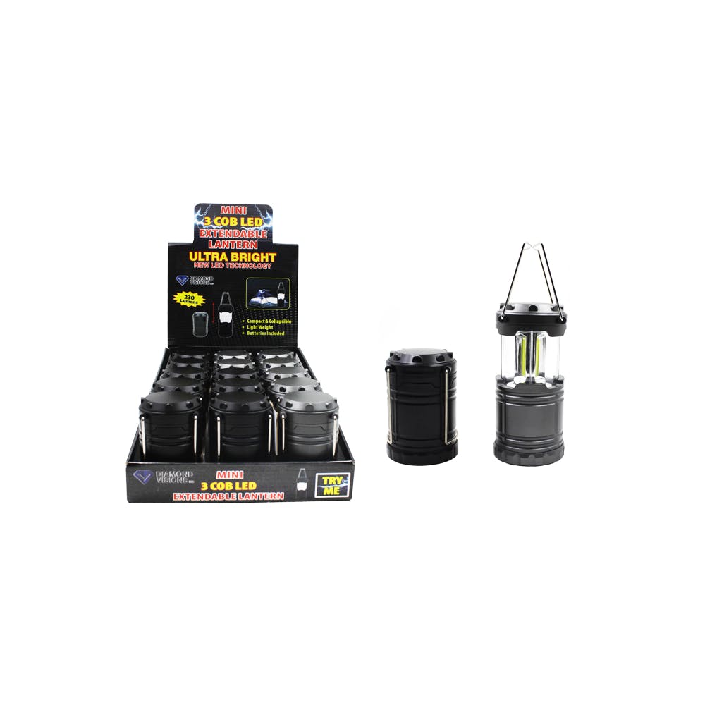 Mini Pop-Up Cob LED Lantern Assorted 3