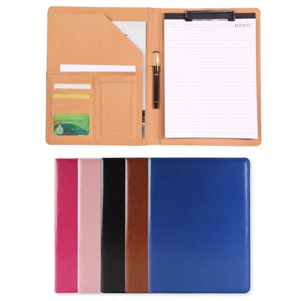 Leather Folder Padfolio Faux Leather for conference campaigns