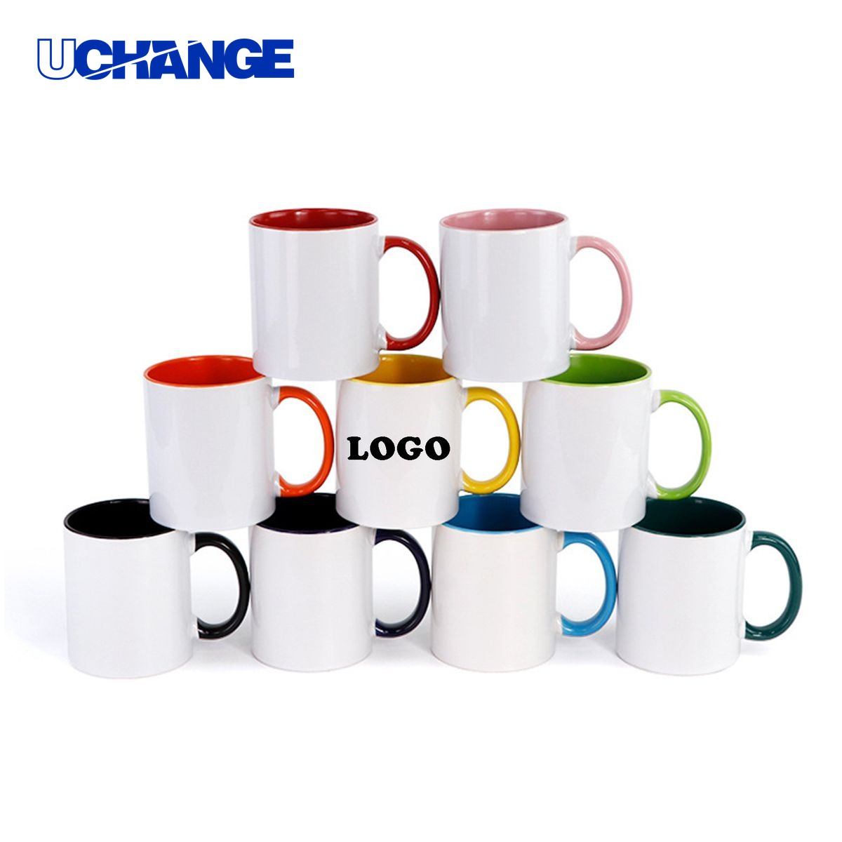 11oz Sublimation Ceramic Mug with Color Rim