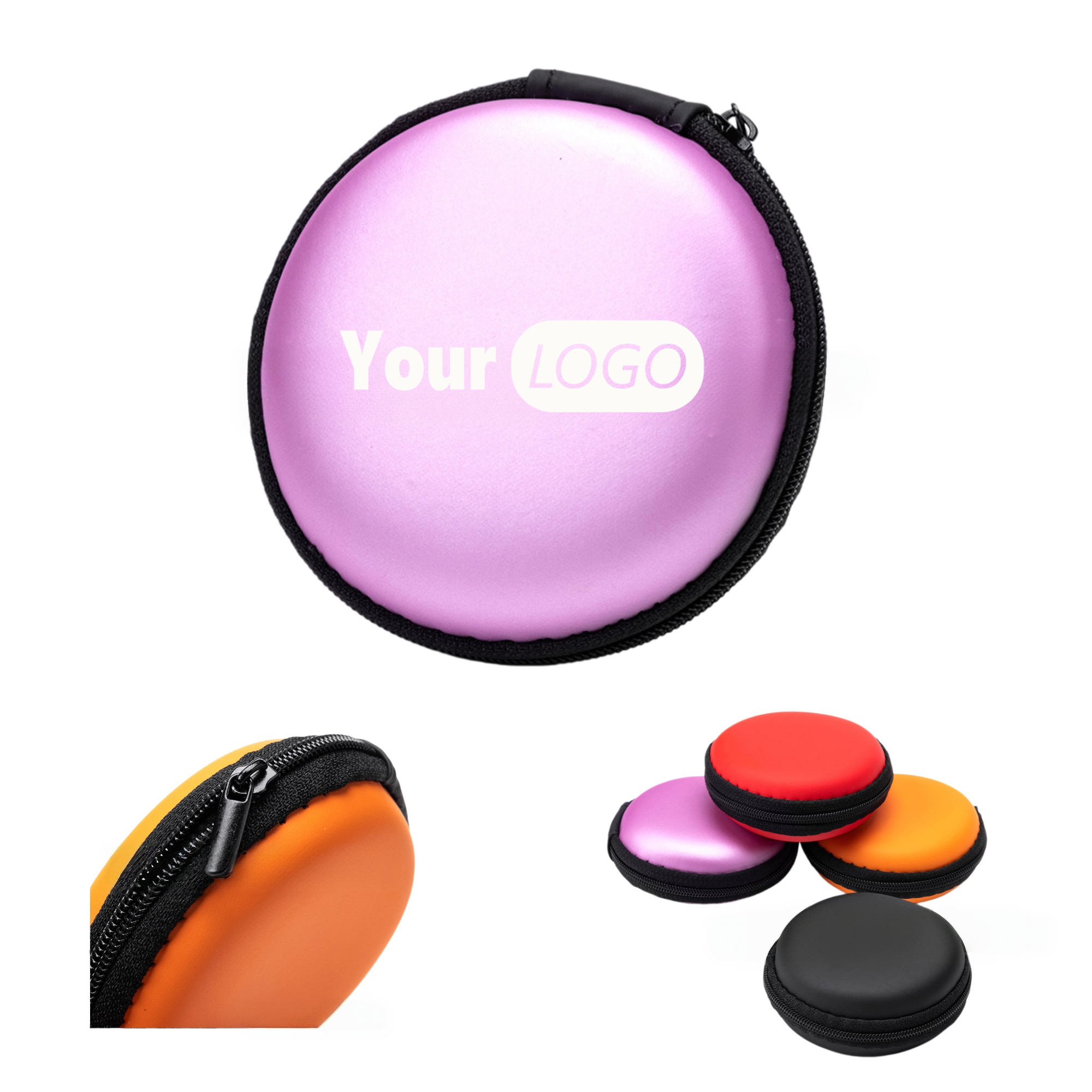 EVA Round Earphone Cable Organizer Case 2