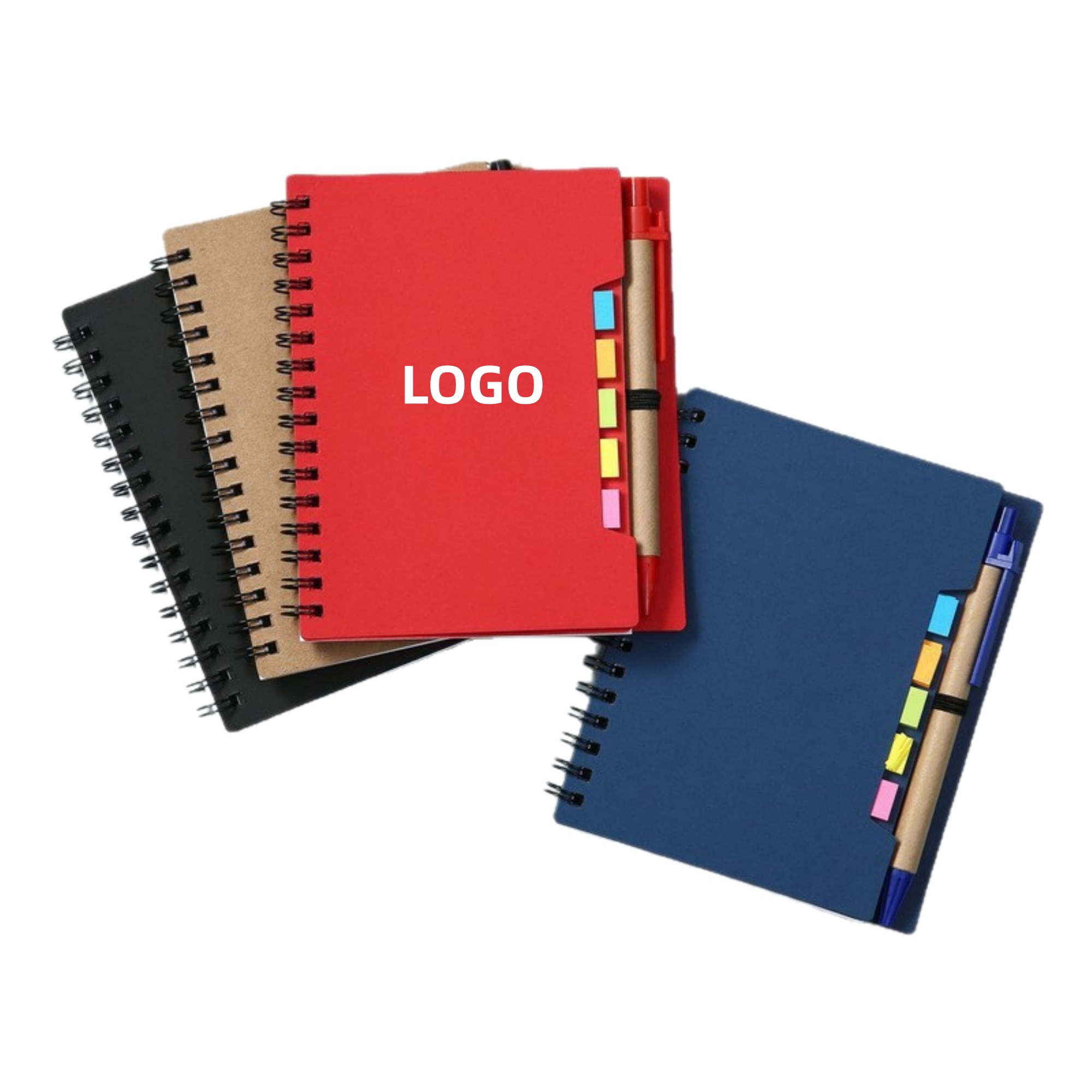 Notebook With Sticky Note Flags