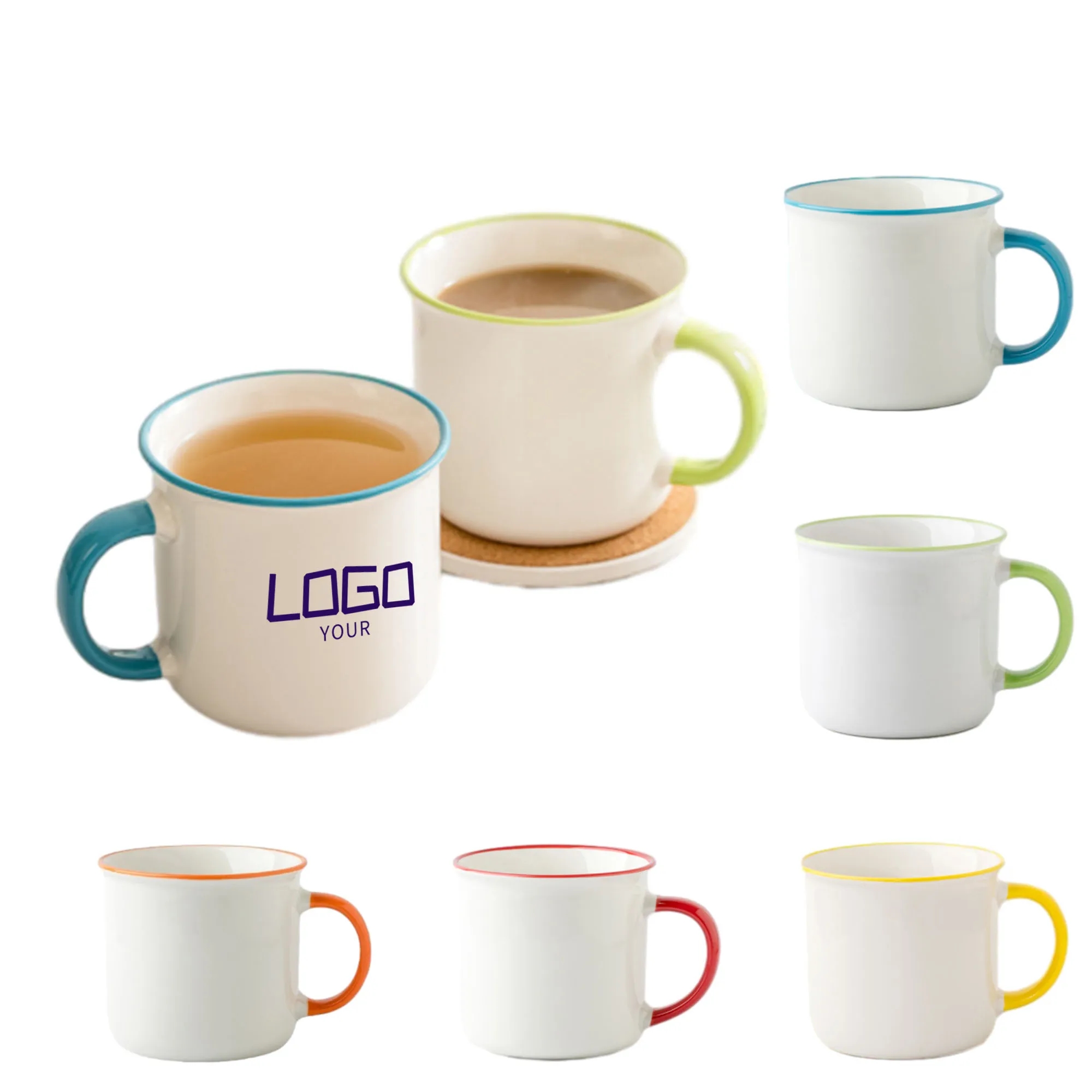 12 OZ Simple Coffee Ceramic Mug