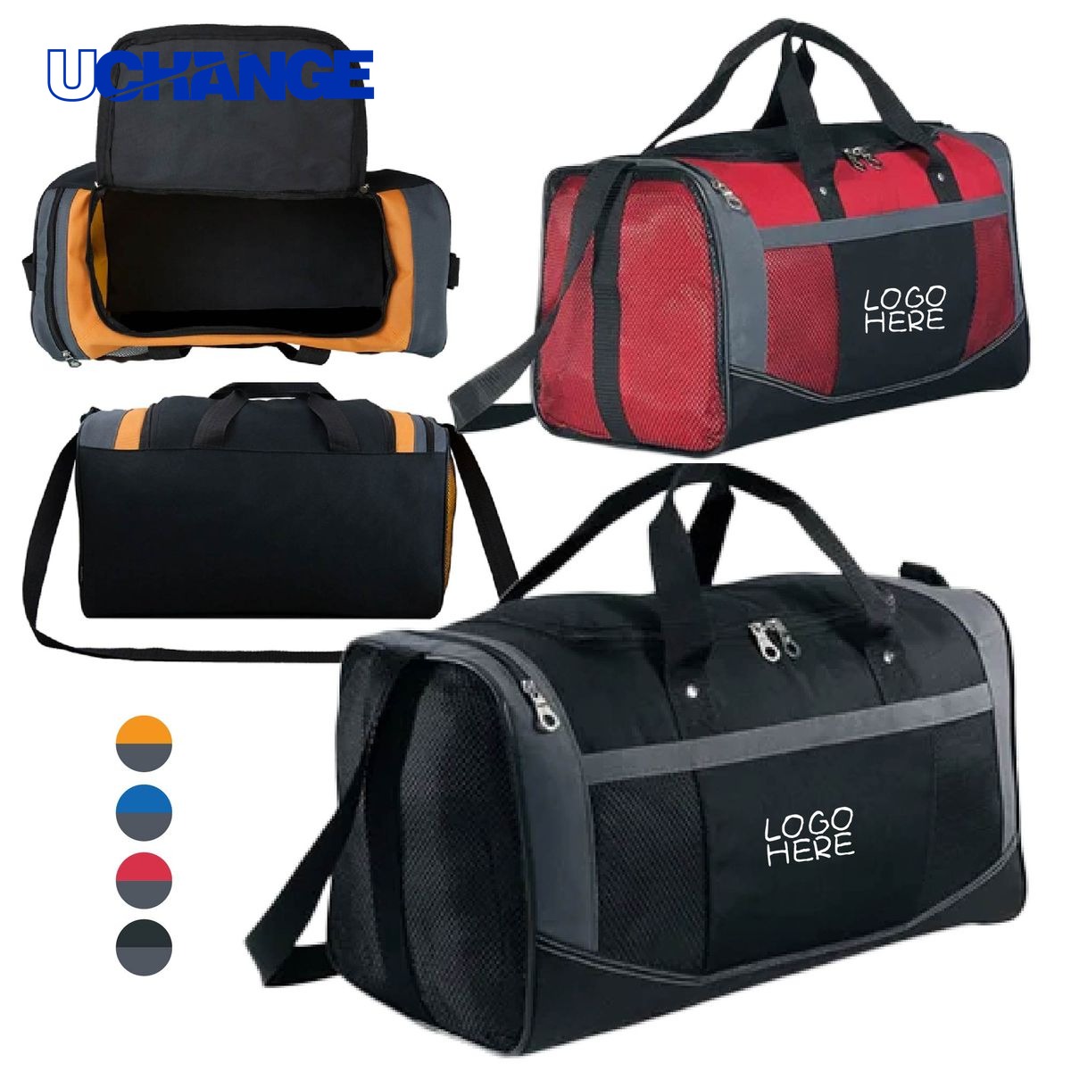 Duffle Bag with Detachable Shoulder Strap