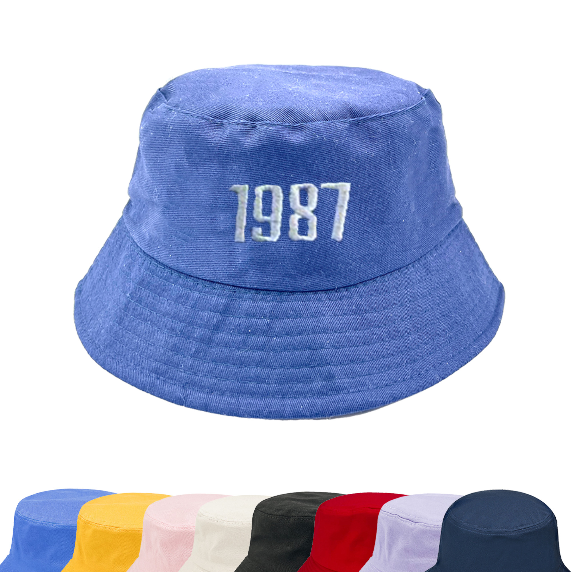 Embroidery Cotton Bucket Hat