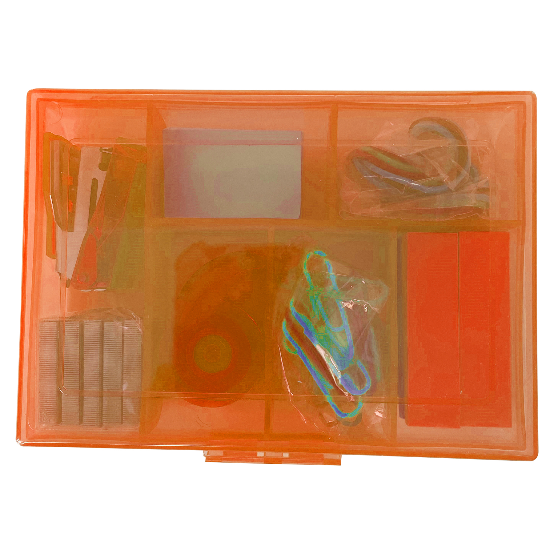 Back To School / Office Kit With Stapler, Staples, Sticky Notes, Rubber Bands, Paper Clips, And Tape 8