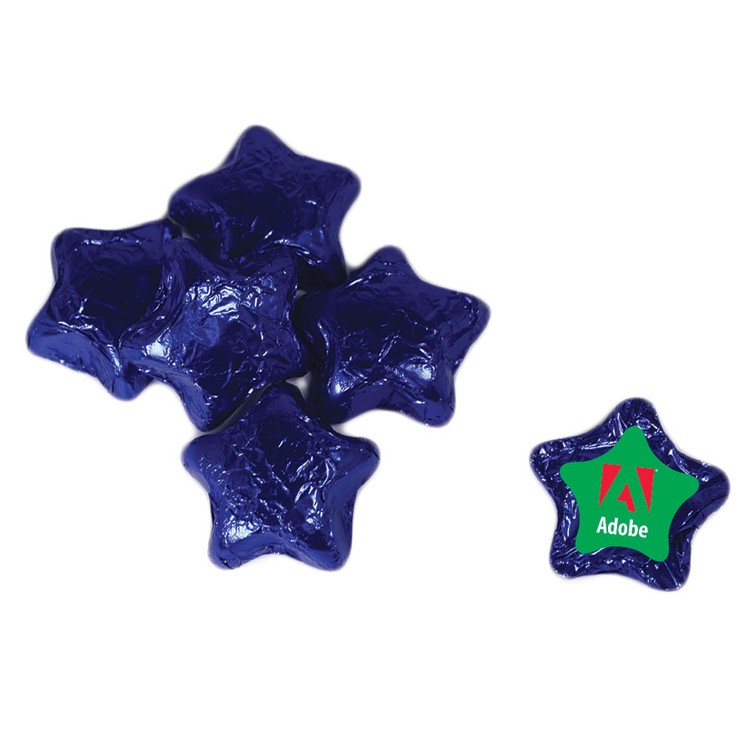 individually wrapped candy stars blue blue wrapper candy