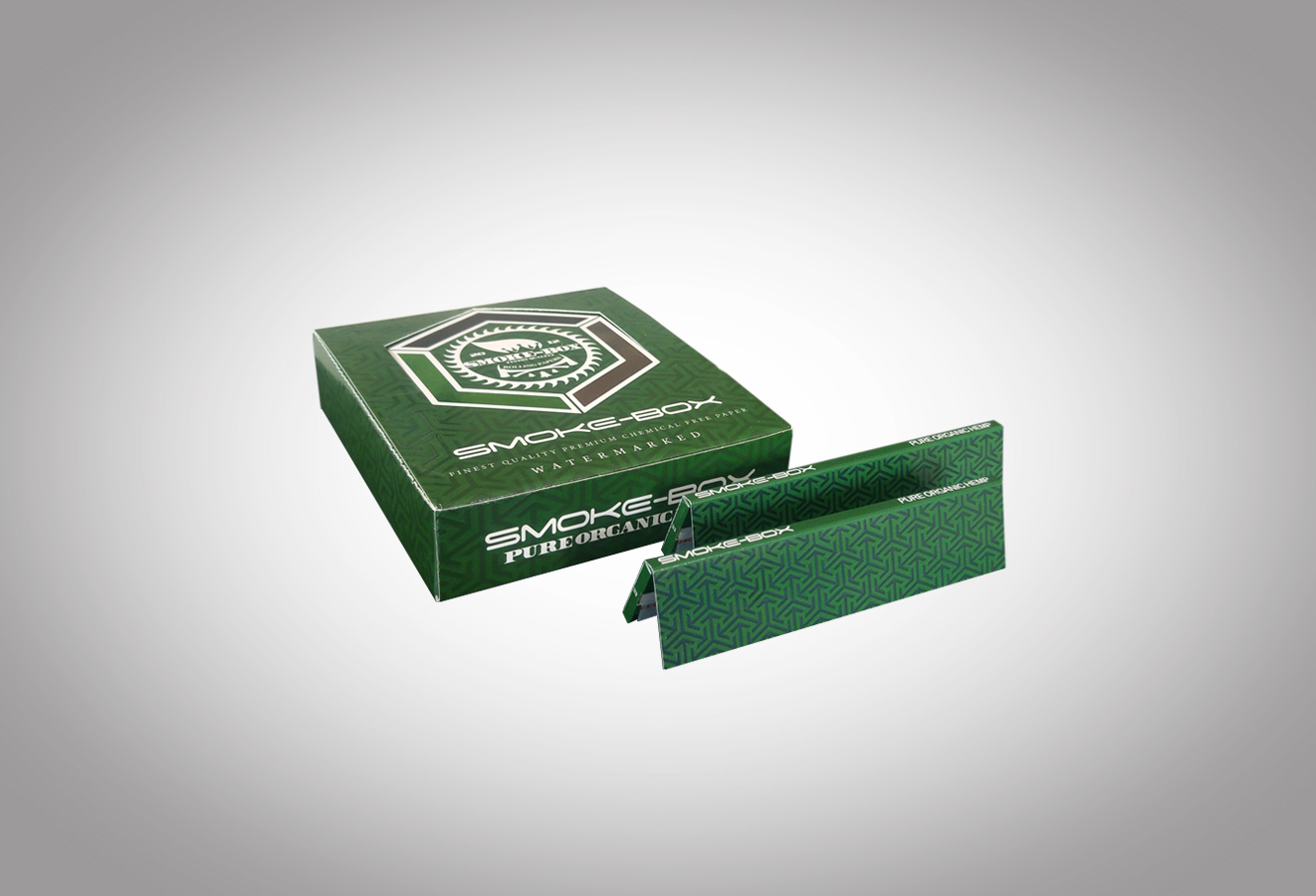 Hemp Rolling Papers 1 1/4" with Full Custom Booklets 8
