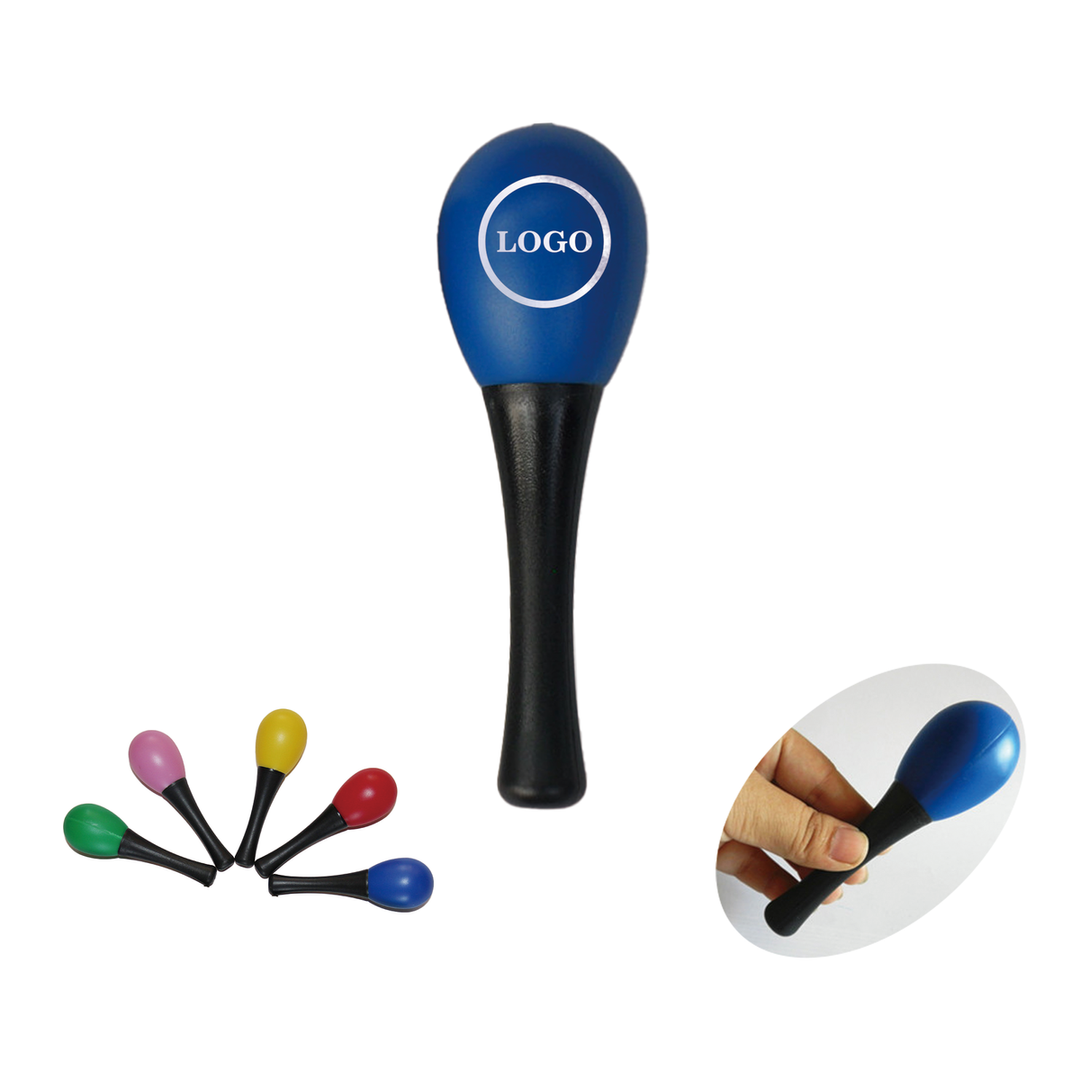 Plastic Toy Sand Hammer/mini maracas 4