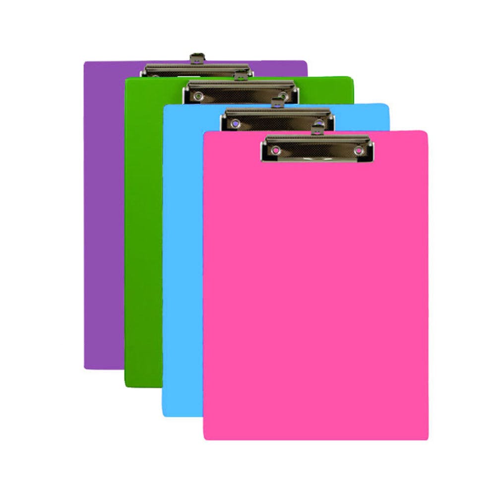 Clipboards - Low Profile Clip PVC Bright Colors 3