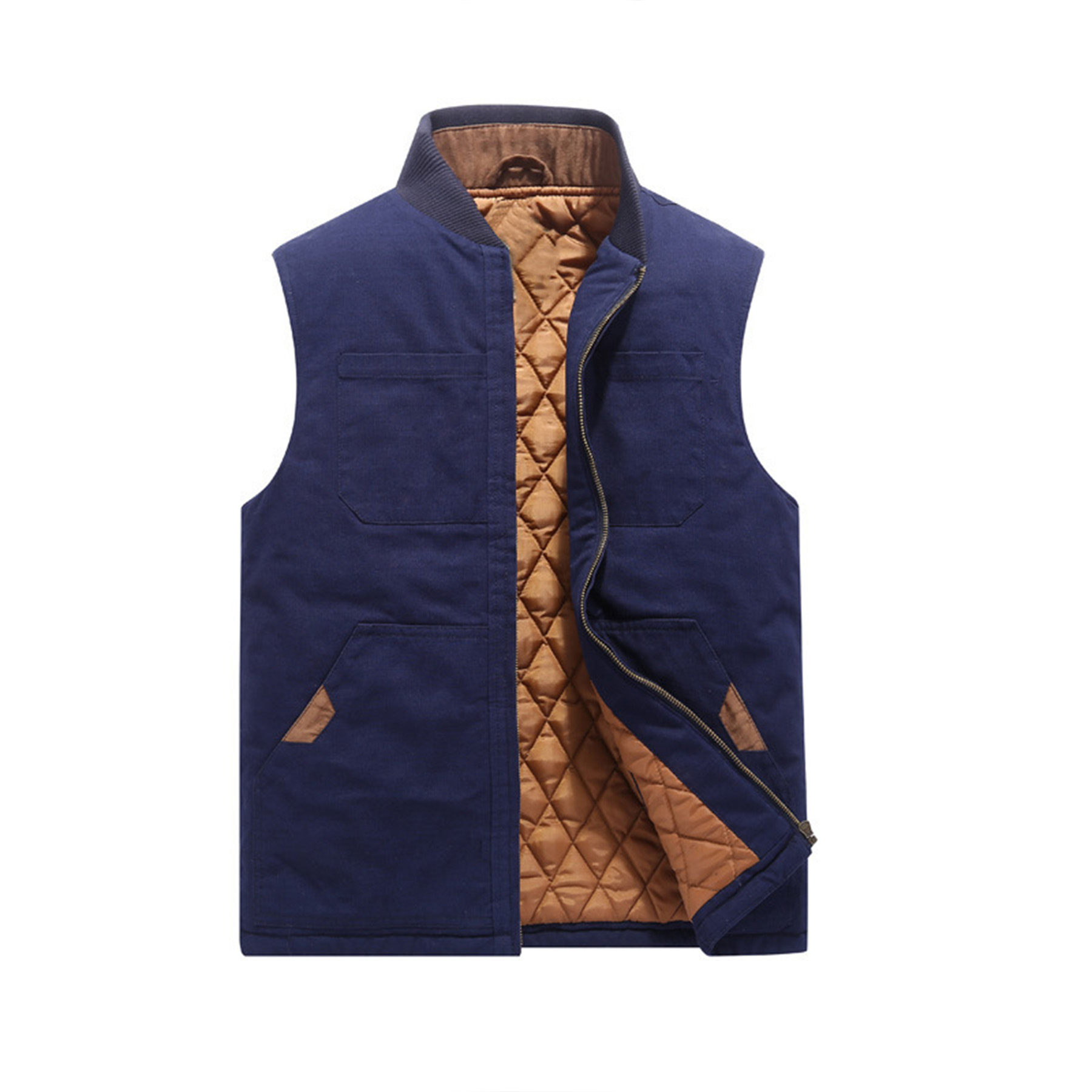 Casual Multi Pocket Vest Baseball Jacket 29