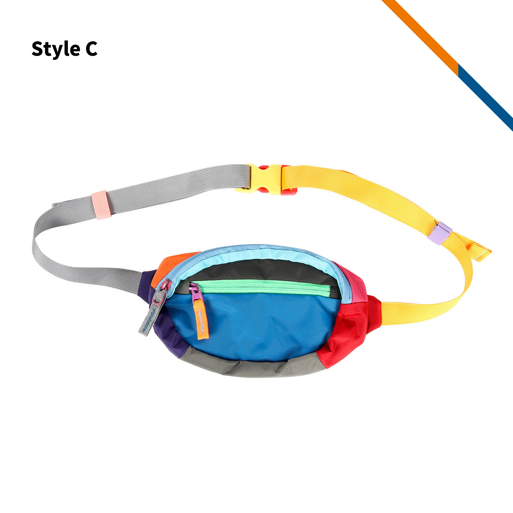 HipSack Polyester Color Block Fanny Pack 7