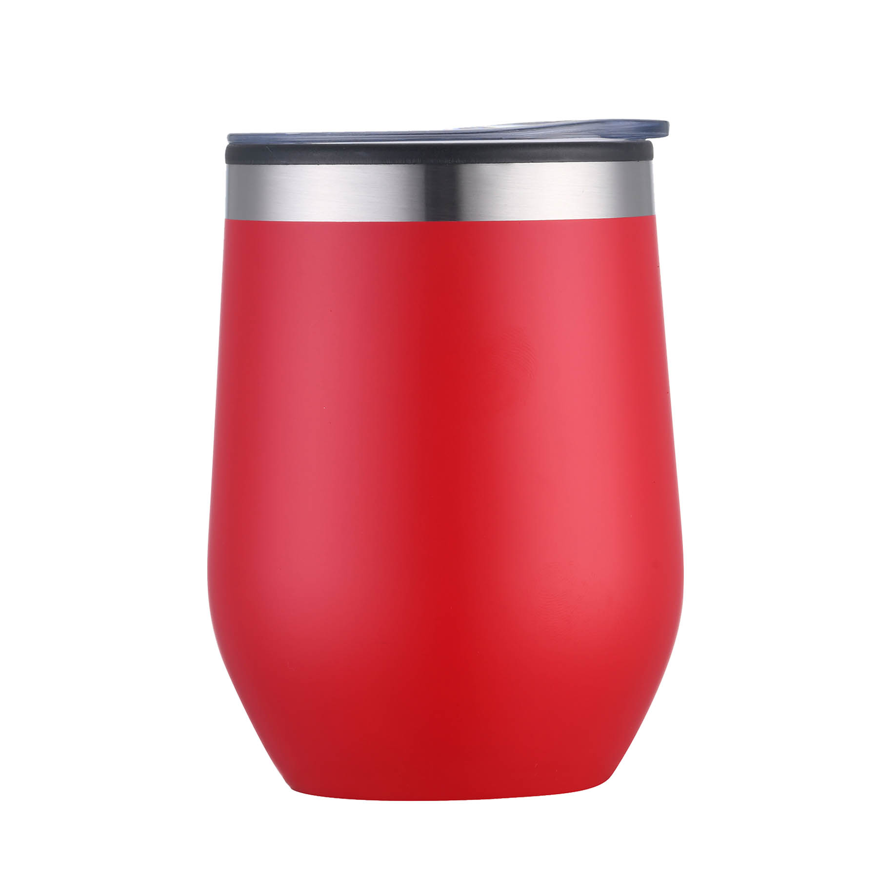 12 oz. Powder-Coated SS Outer with Polypropylene Inner Tumbler Wine Cup 21