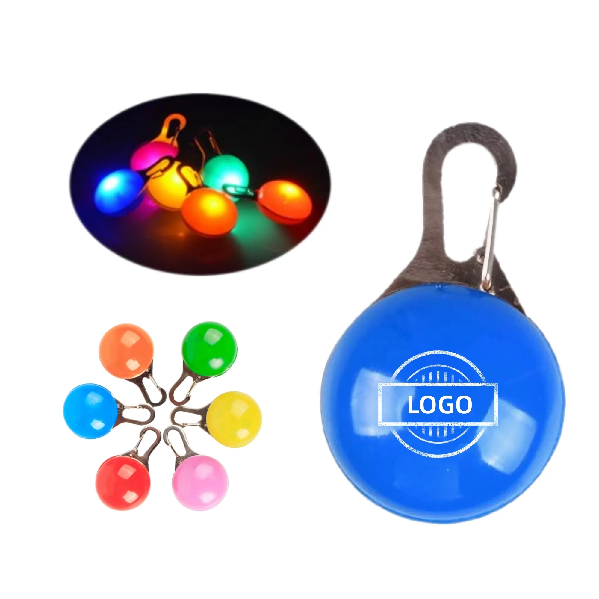 LED Pet Safty Collar Pendent Night Anti-lost 6