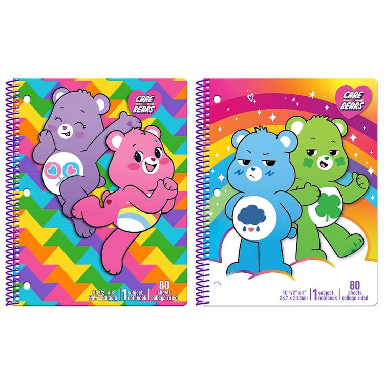 Care Bears Spiral Bound Notebooks - Assorted 3