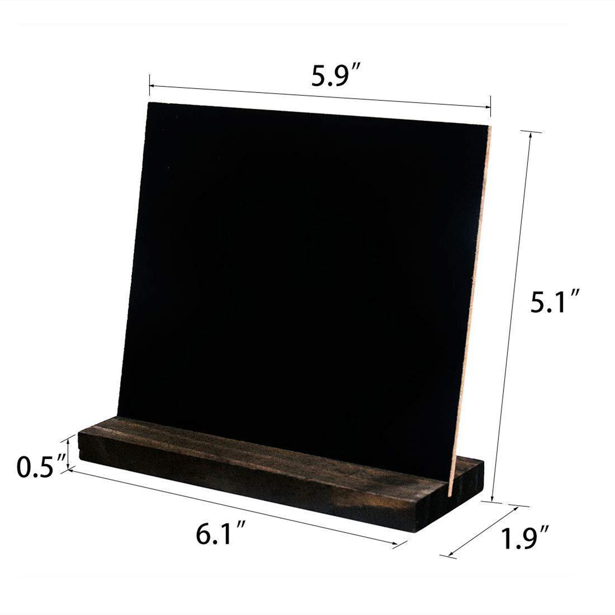 Message Chalkboard Wood Base 7