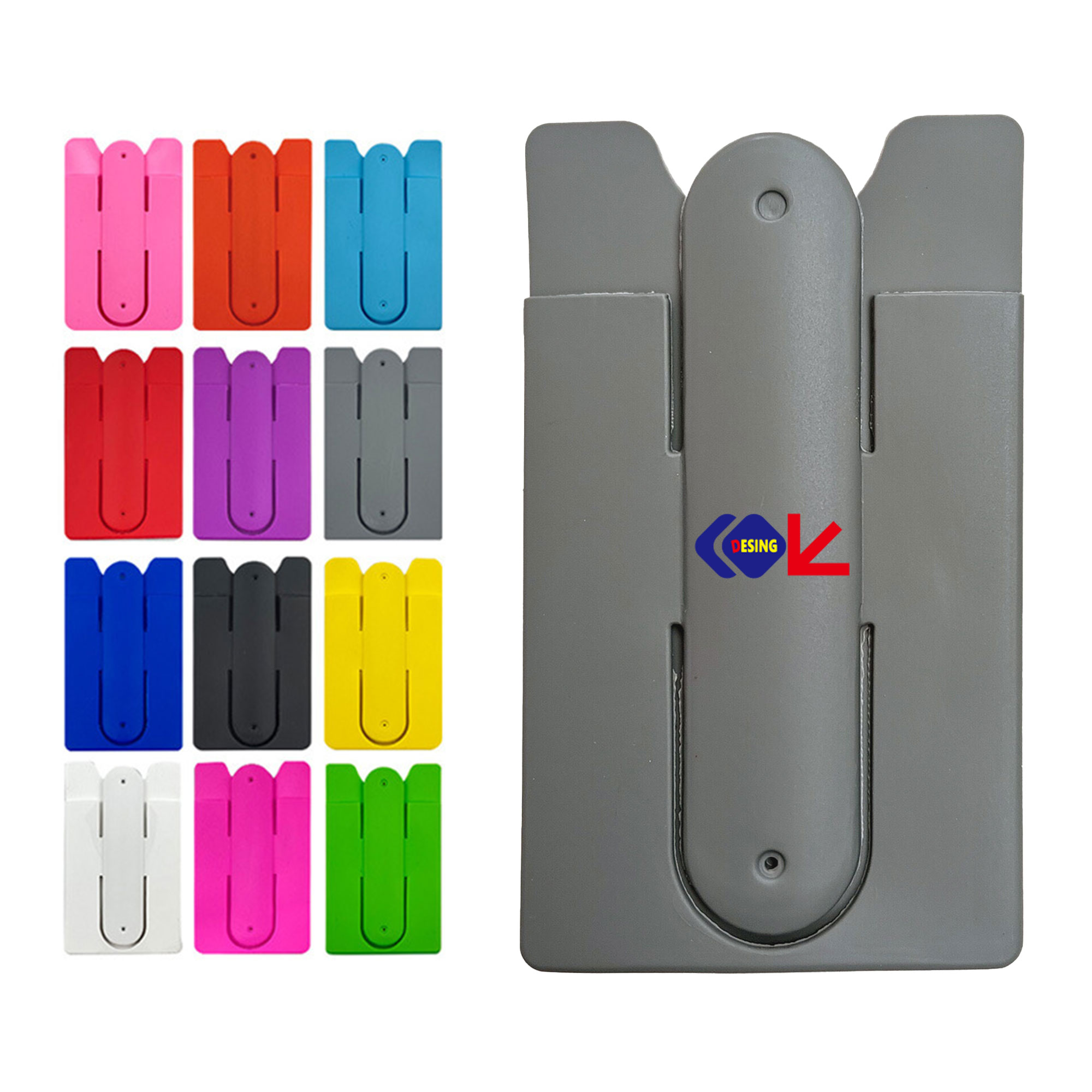 Silicone Phone Card Back Support Holder