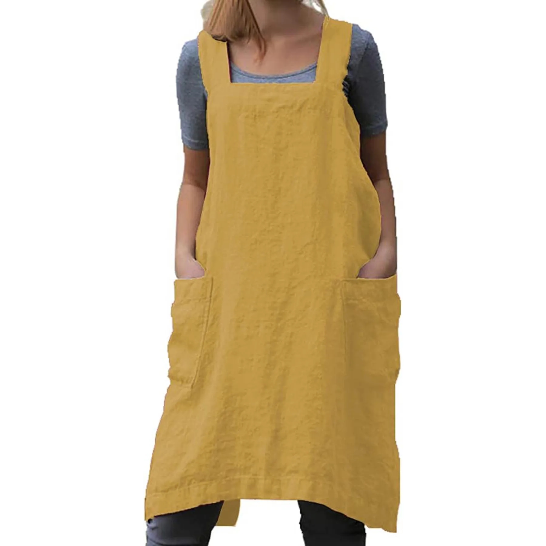 Cotton Linen Apron 35