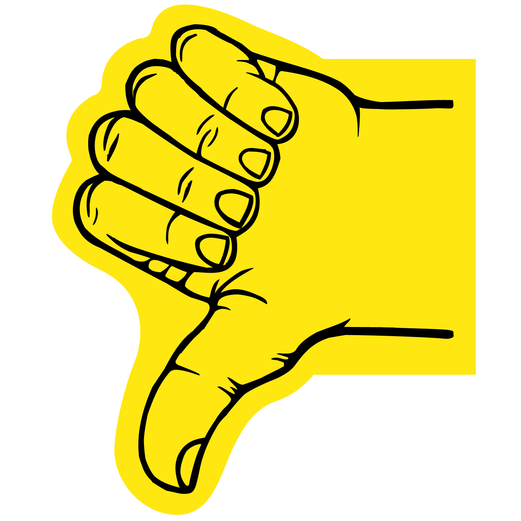 Thumb Foam Hand Mitt 75