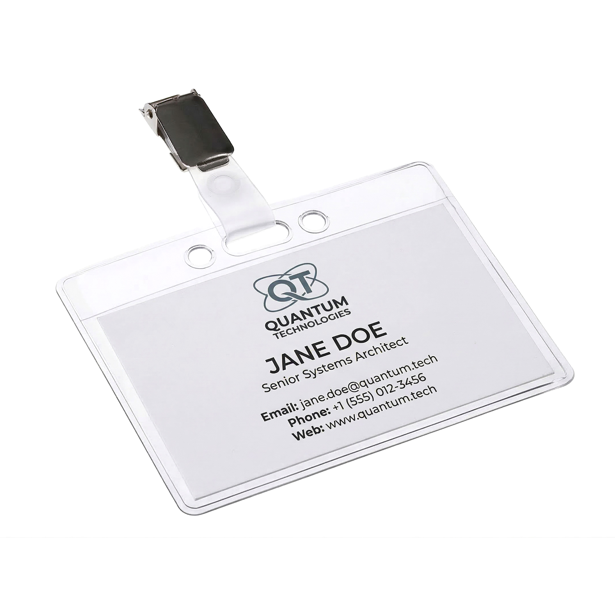 Custom Printed Clear Badge Holder