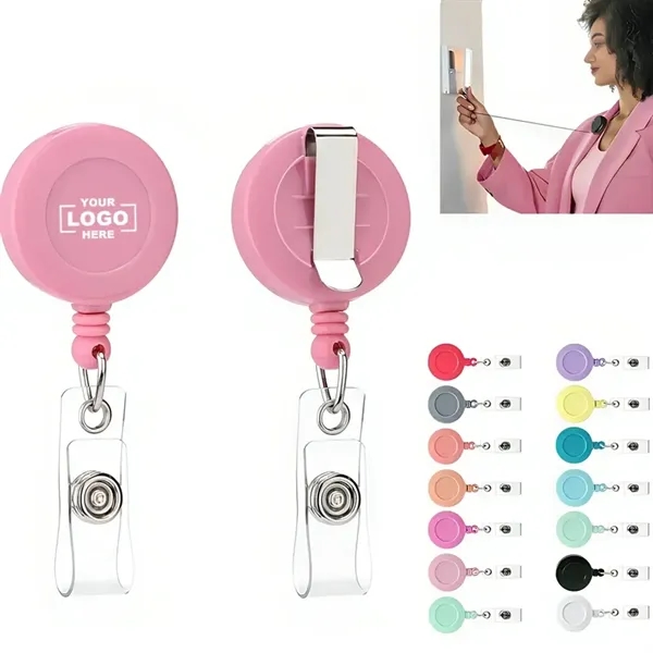 Colorful Retractable Badge Holder Reel