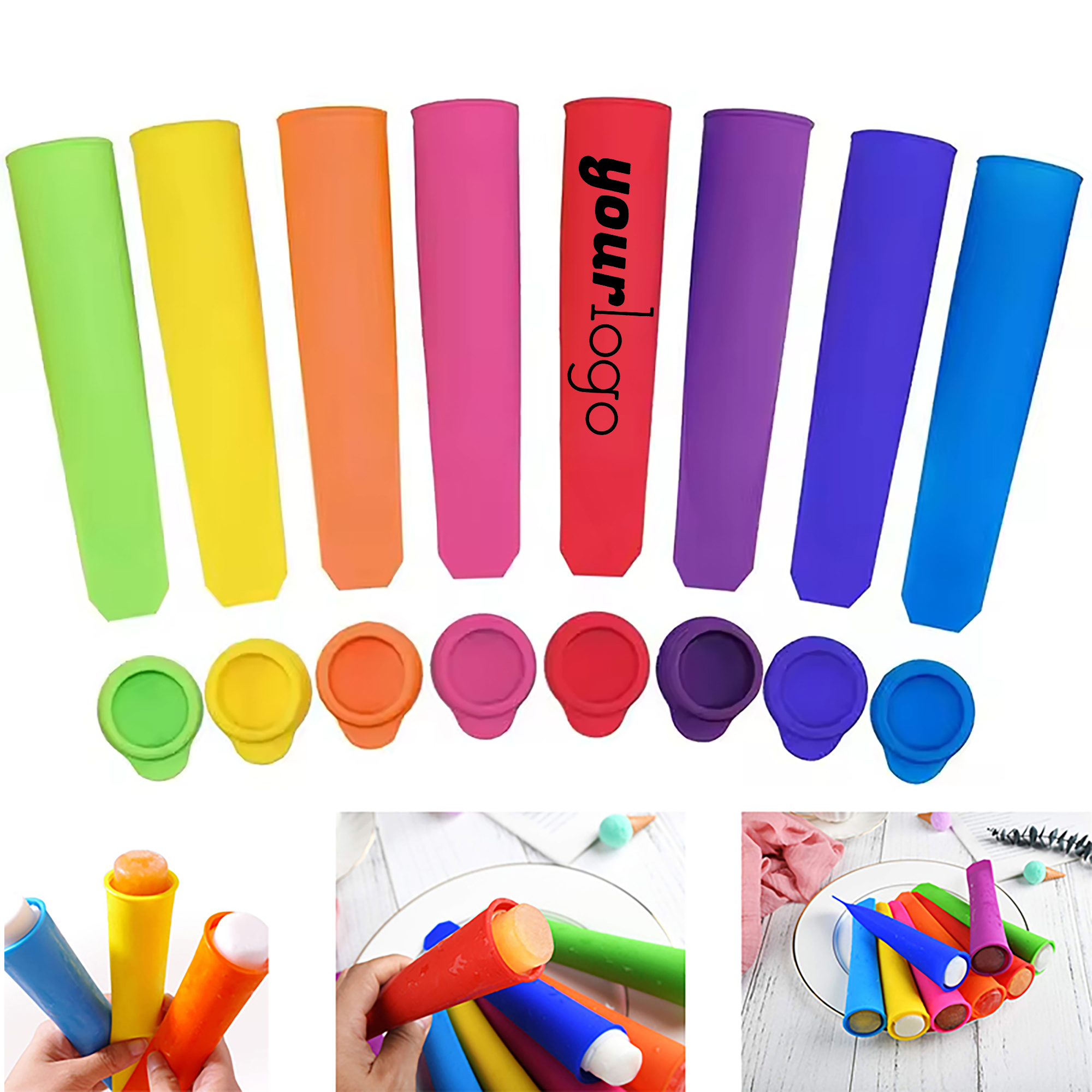 Vibrant Silicone Ice Pop Molds 10