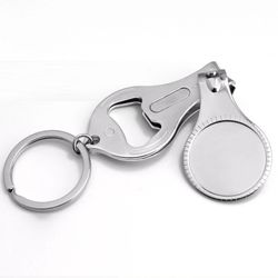 Nail Clipper w/Bottle Opener Key Chain