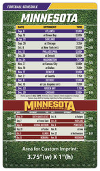 Magnet Football Sport Schedules - 4x7 Round Corners