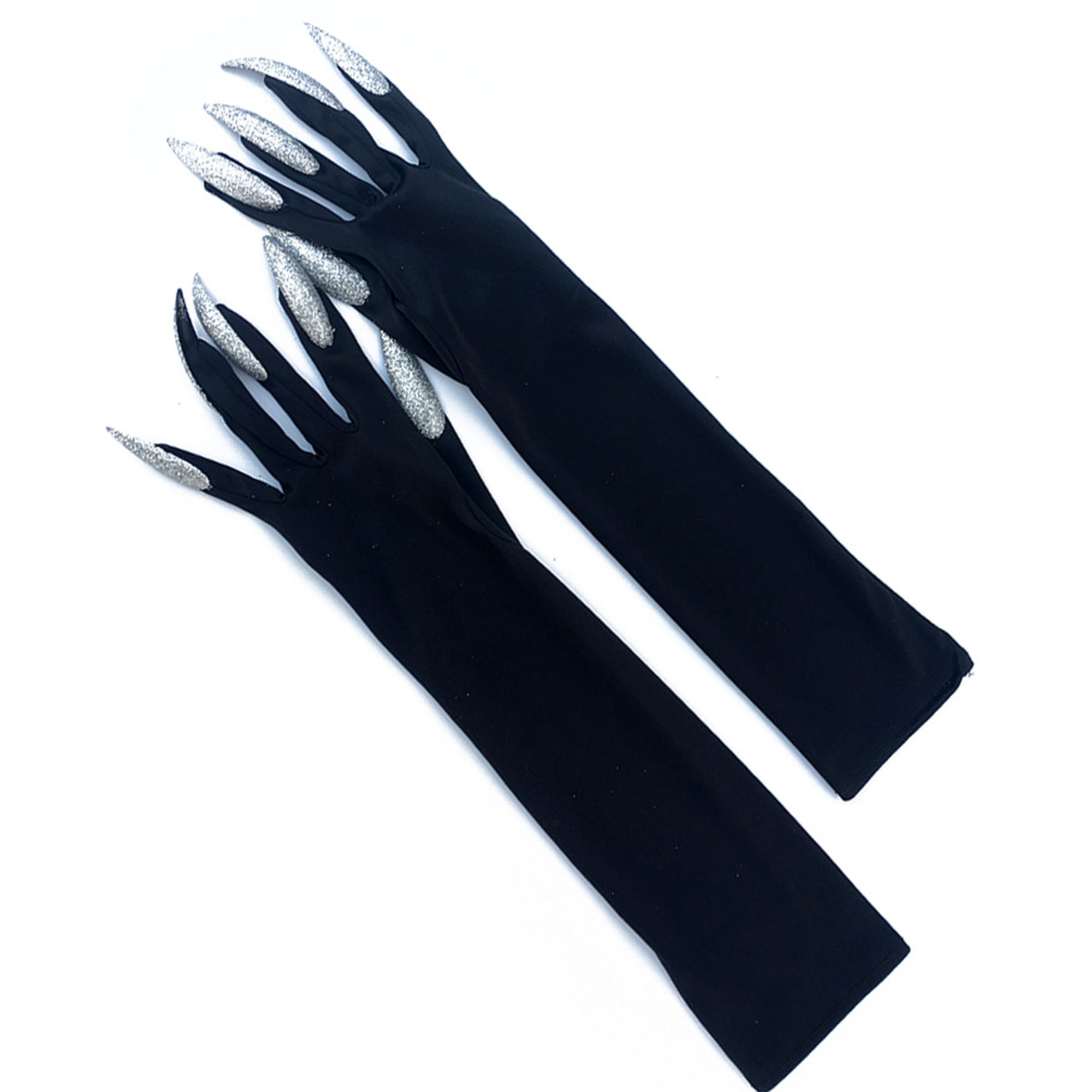Halloween witch long nail gloves 7