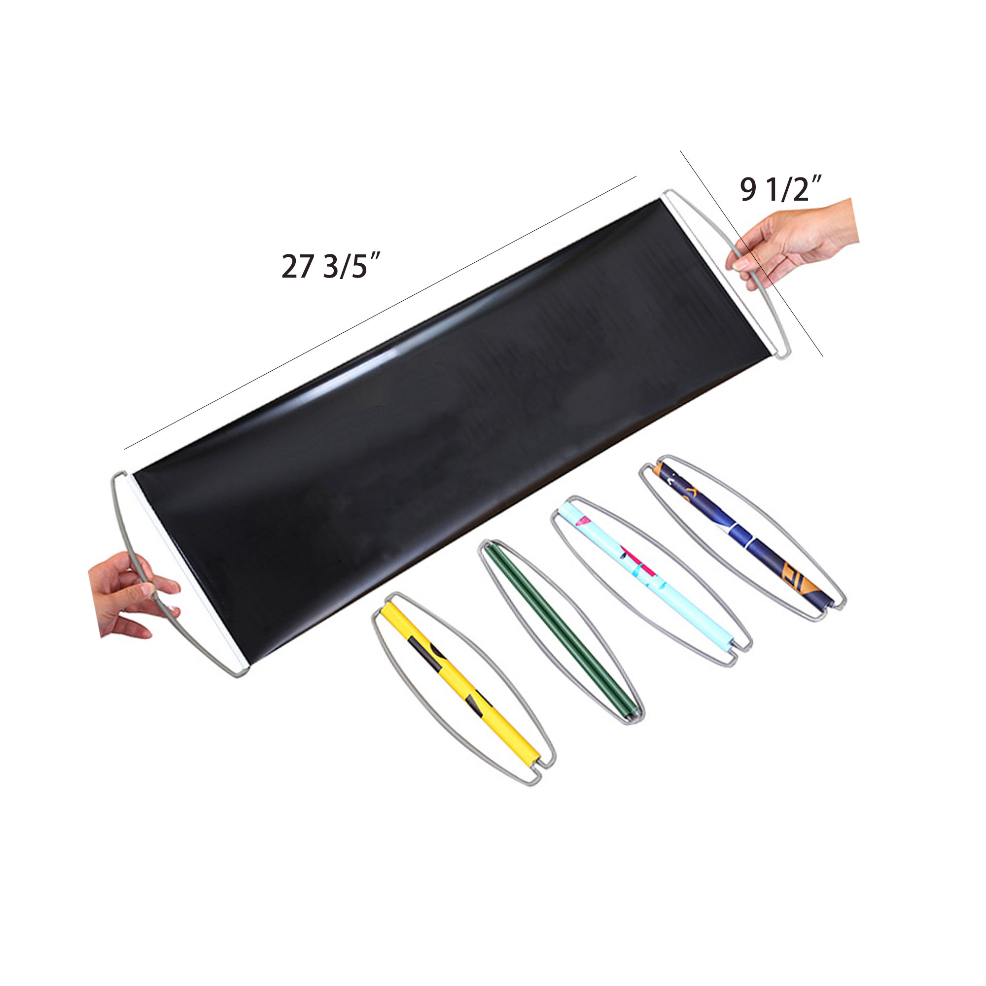 Customized Retractable Hand Held Flag 5