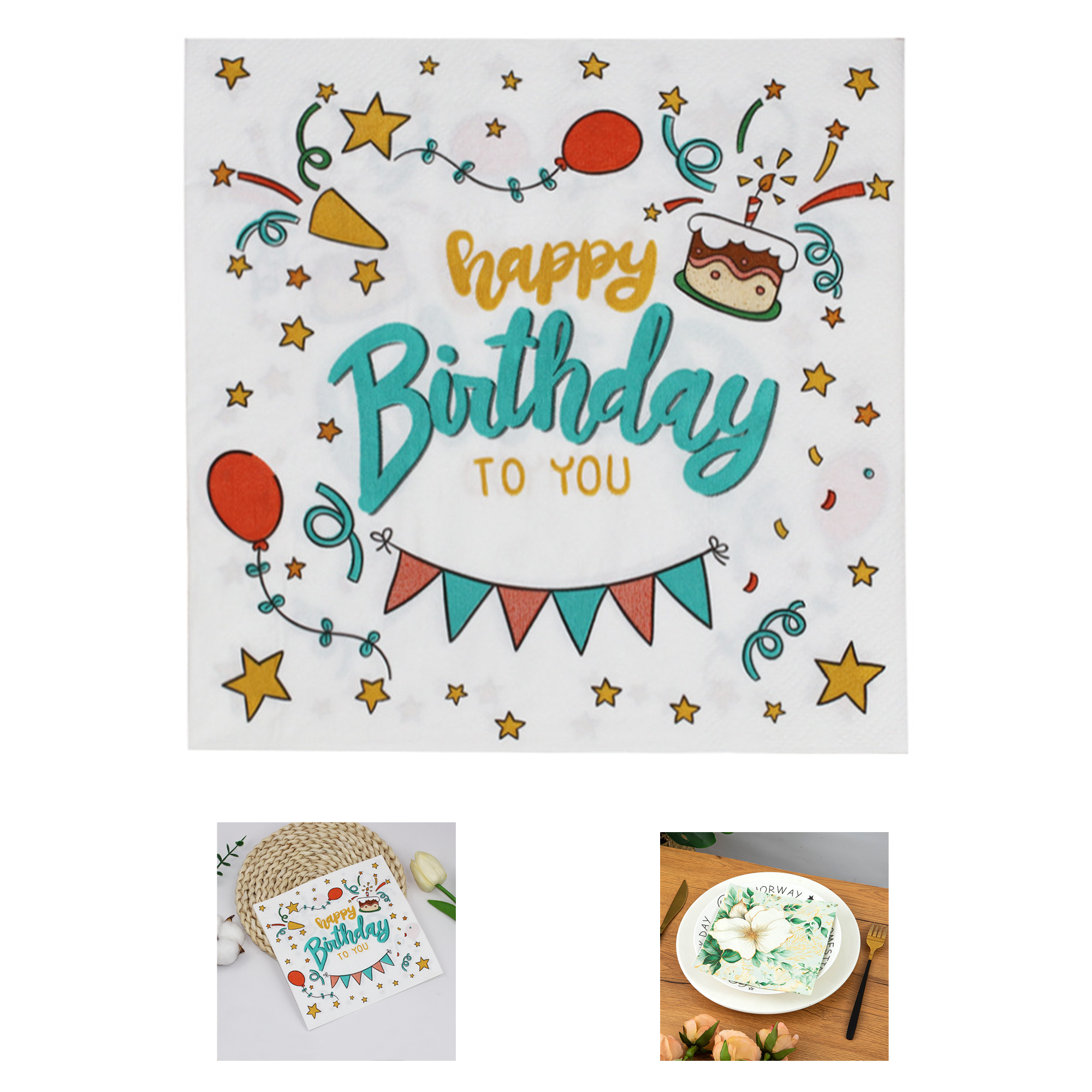 Full Page Custom Printed 2-Ply Drink Napkins 5