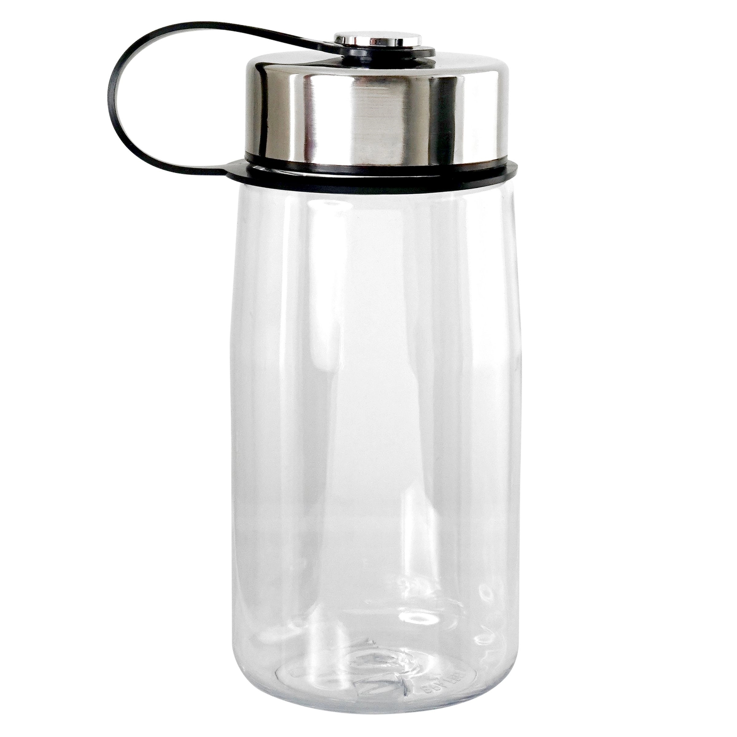 Metal Lanyard Lid 18 oz. Recycled Bottle 2