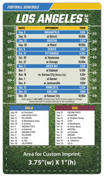 Magnet Football Sport Schedules - 4x7 Round Corners