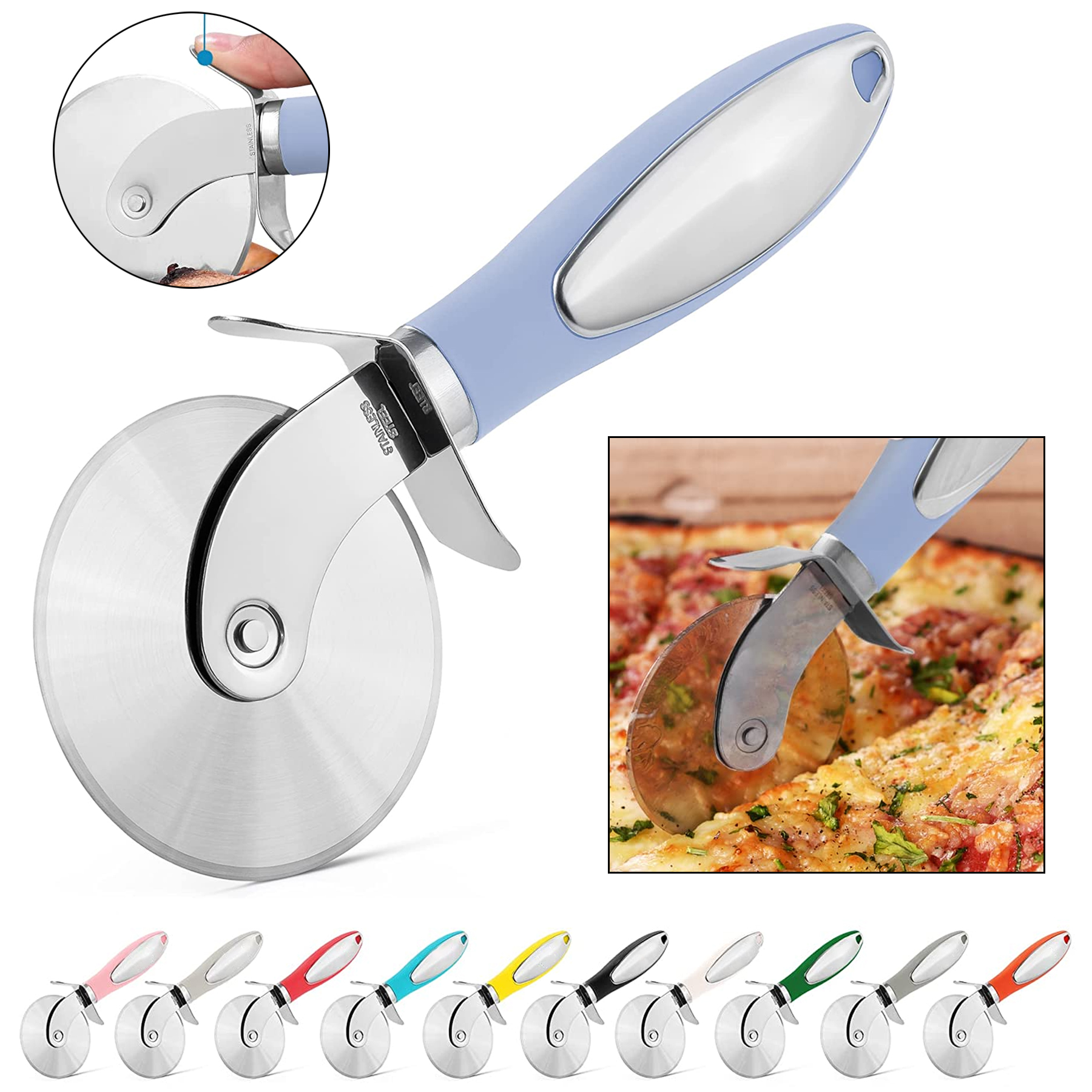 Premium Stainless Steel Pizza Slicer 5