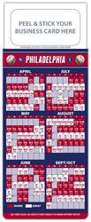 Baseball Schedule Magnet - Peel and Stick Business Card (3.5x9)