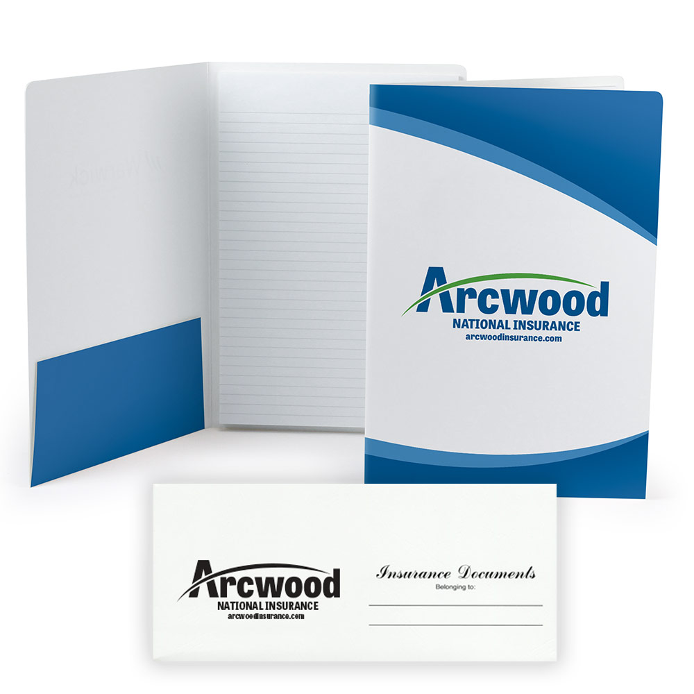 Case study for insurance company using branded office supplies
