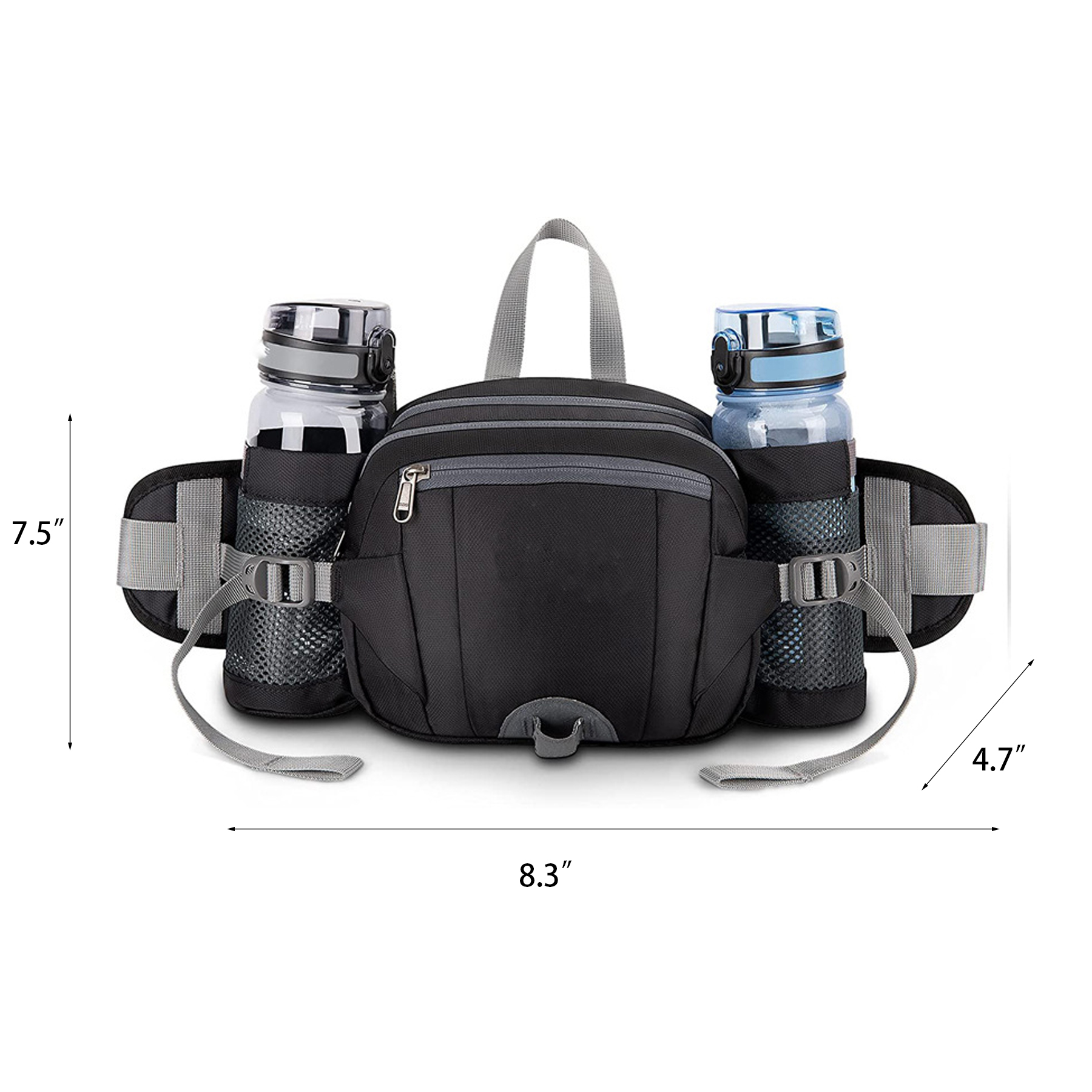 Fanny Pack with 2 Water Bottle Holders 7