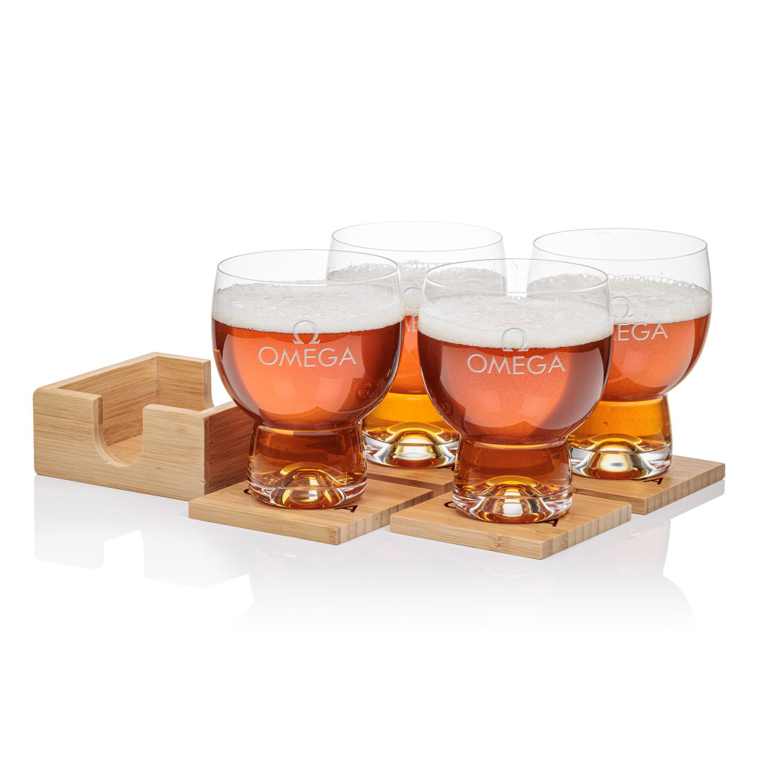 Bamboo Coaster Gift Set - Dortmund