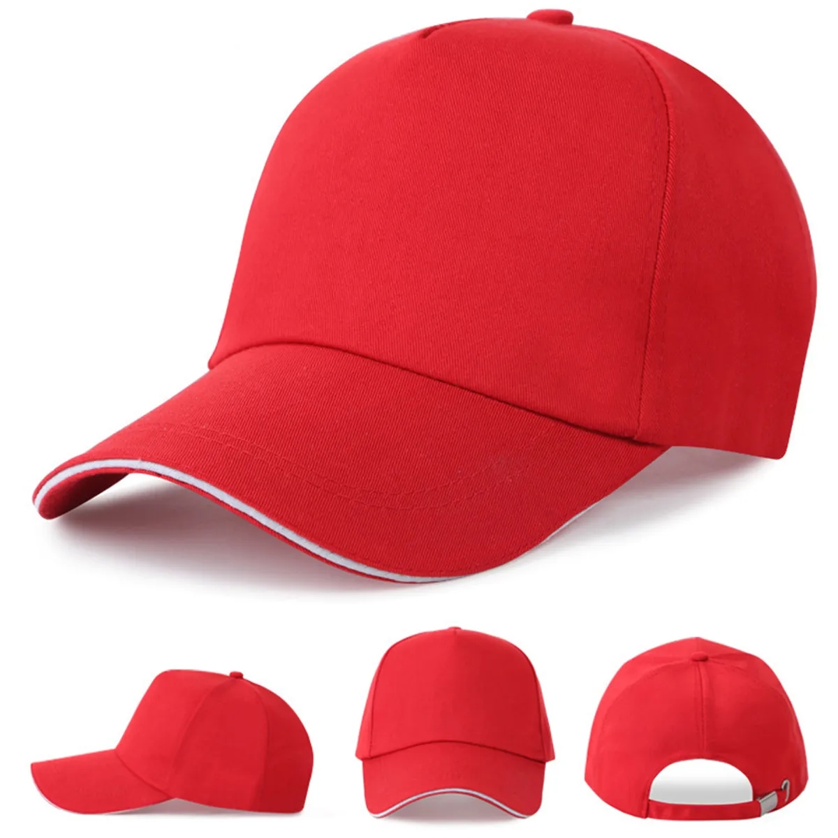 Adjustable Cotton 6 Panel Baseball Cap 11