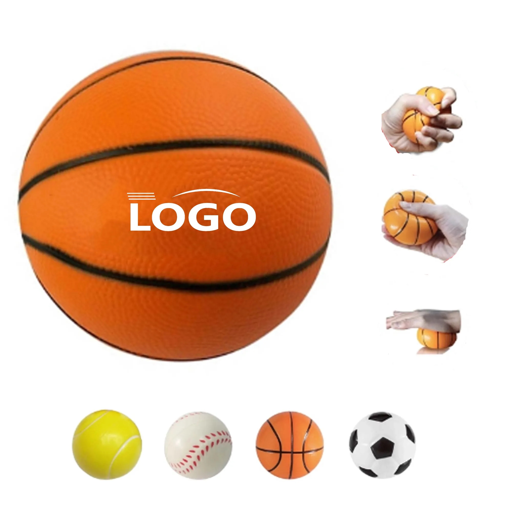 2.5" PU Squeezable Stress Reliever Ball Decompression Toy 6