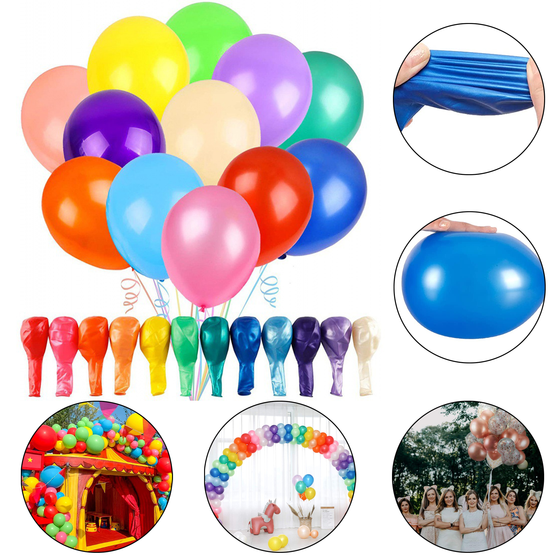 120 Balloons Assorted Color 6