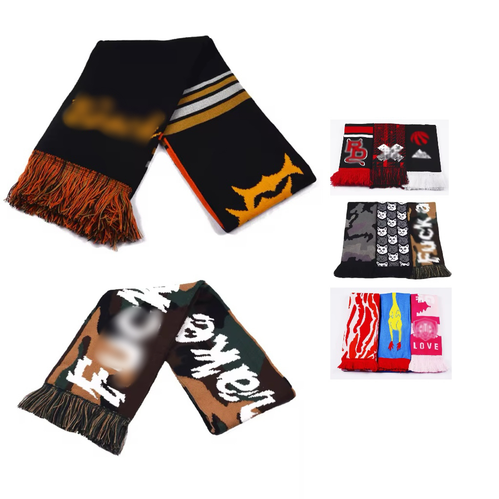 MOQ 10 pcs Jacquard Acrylic Scarf 4