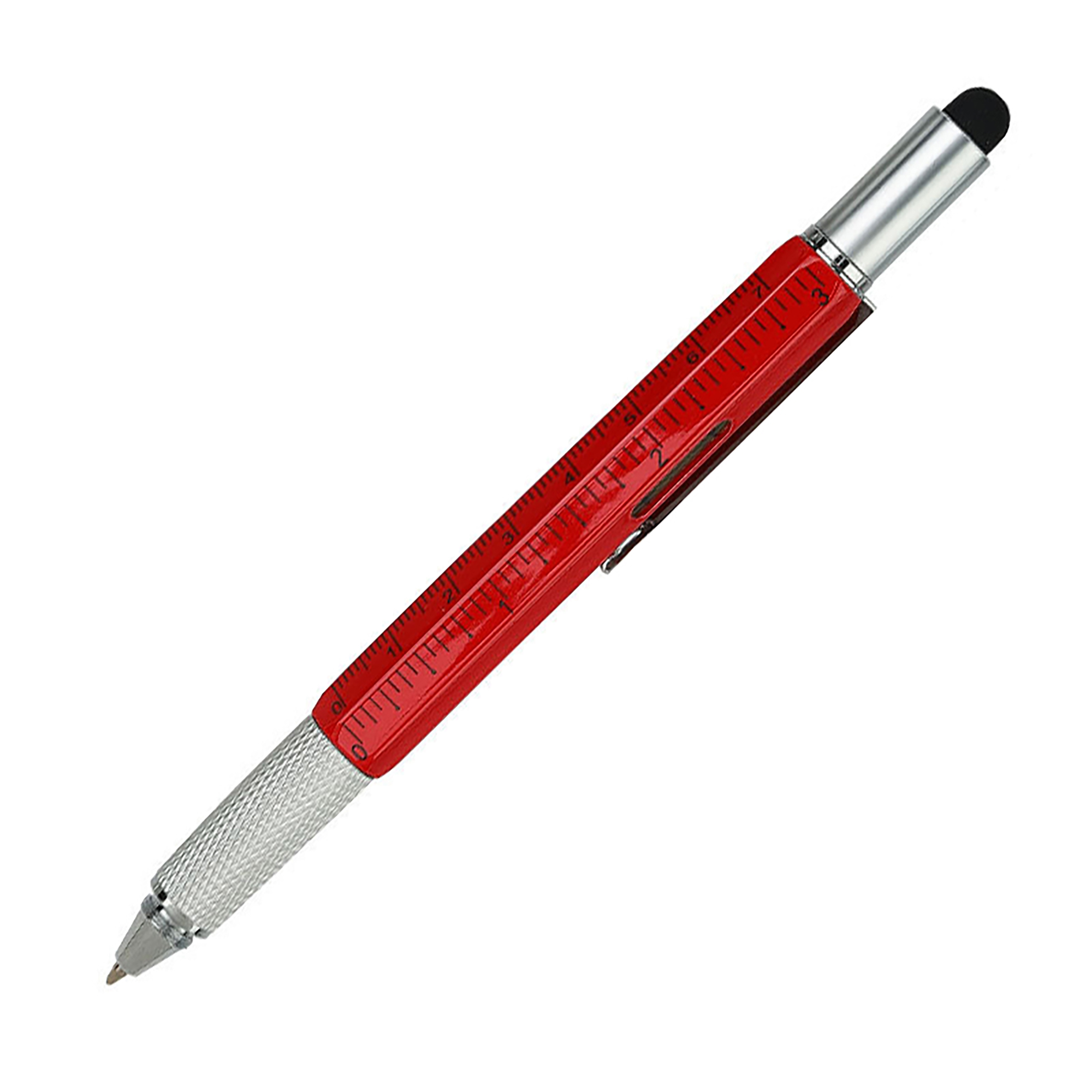 6-in-1 Multifunction Tool Pen Screwdriver Ruler Level Stylus Ballpoint Pen with Logo 4