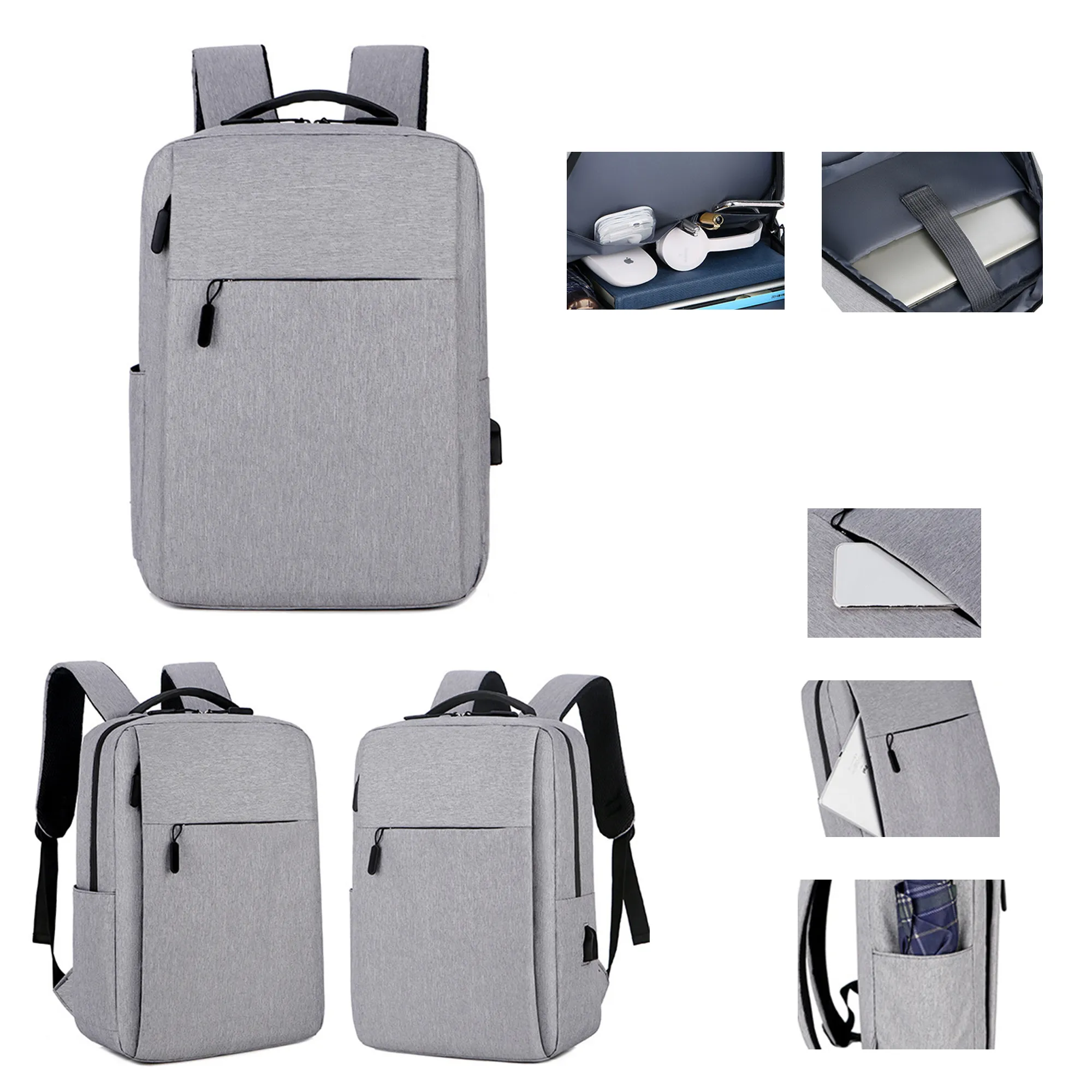 Computer Backpack with USB Charging Port MOQ 20PCS 6