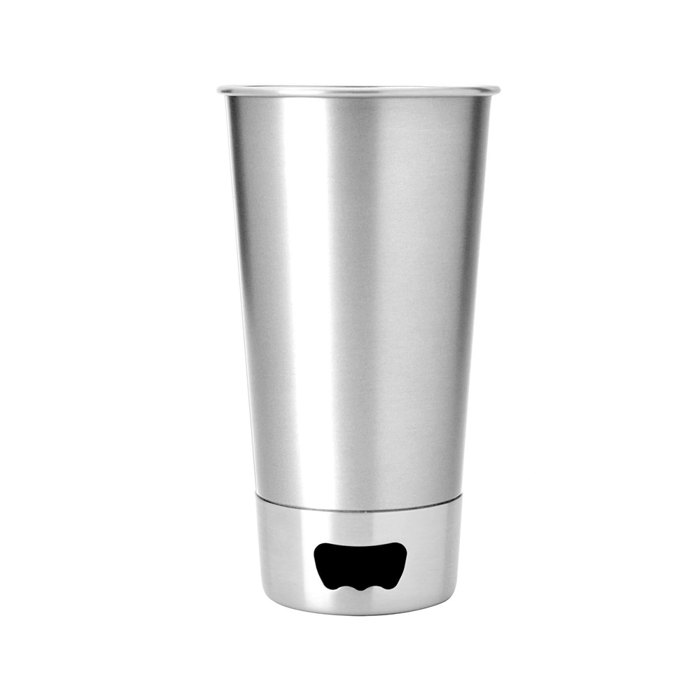 Stainless Steel Beer Cup with Opener 10