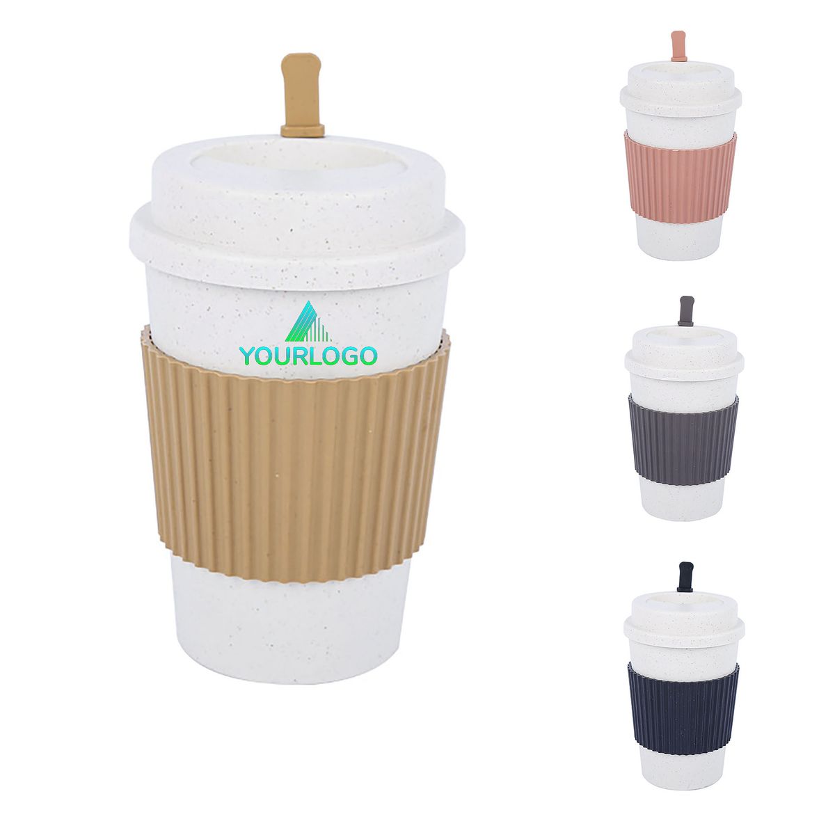 Wheat Straw Lid Coffee Mug