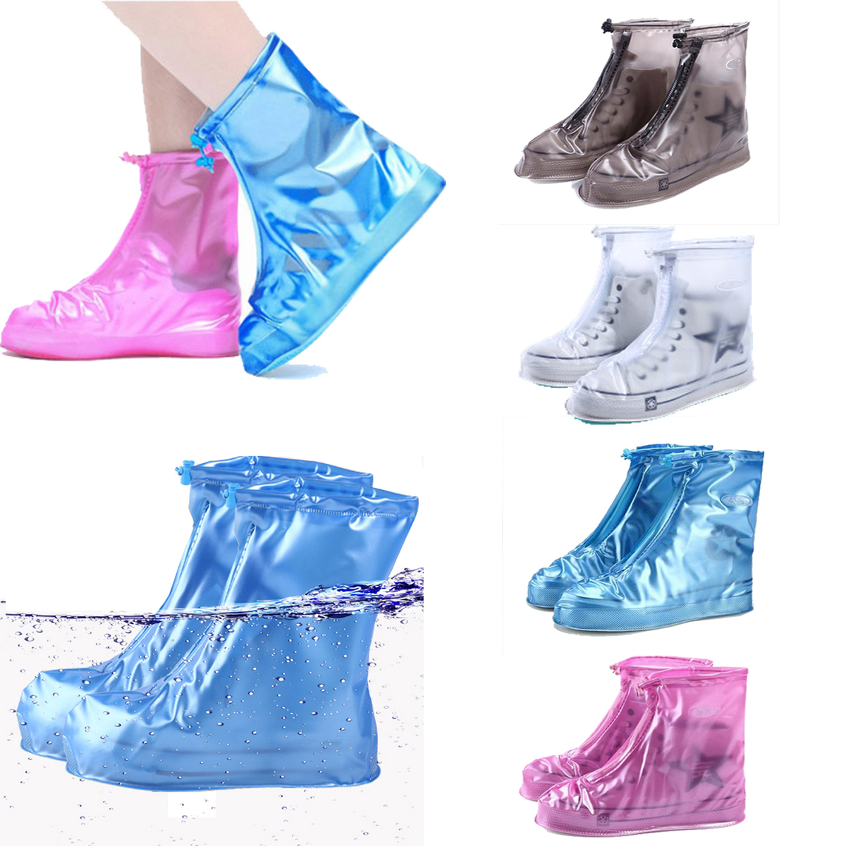 PVC Waterproof Rain Boot Shoe Covers
