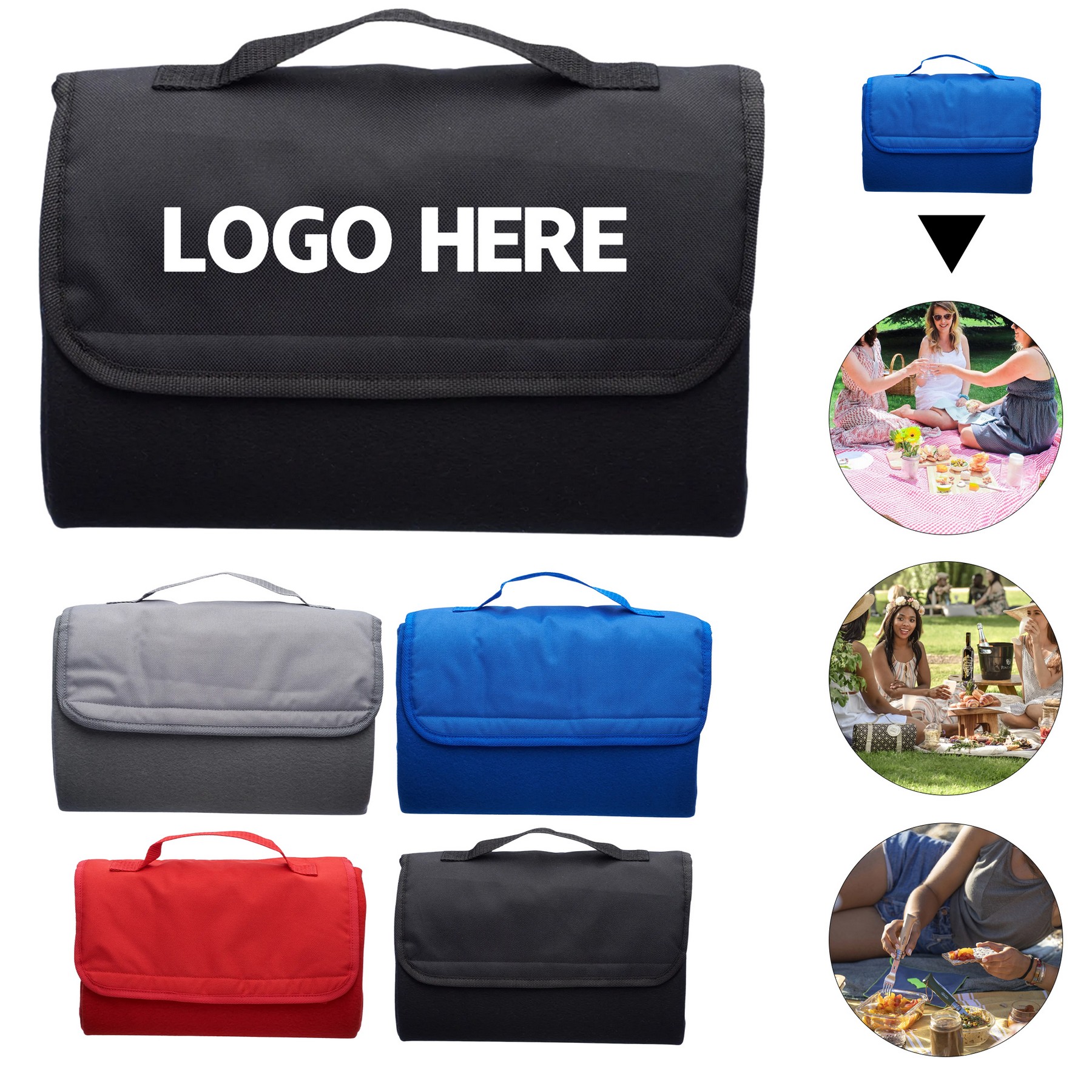 Portable Outdoor Fleece Blanket
