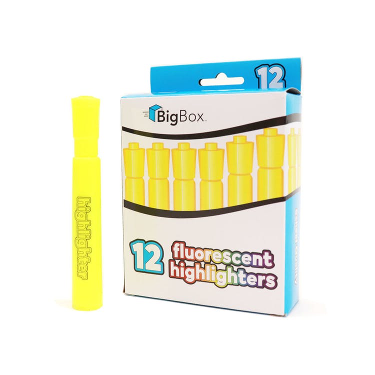 BigBox Highlighters Yellow